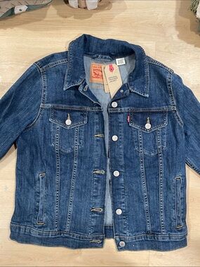 Levi's Dark Blue Denim Trucker Jacket